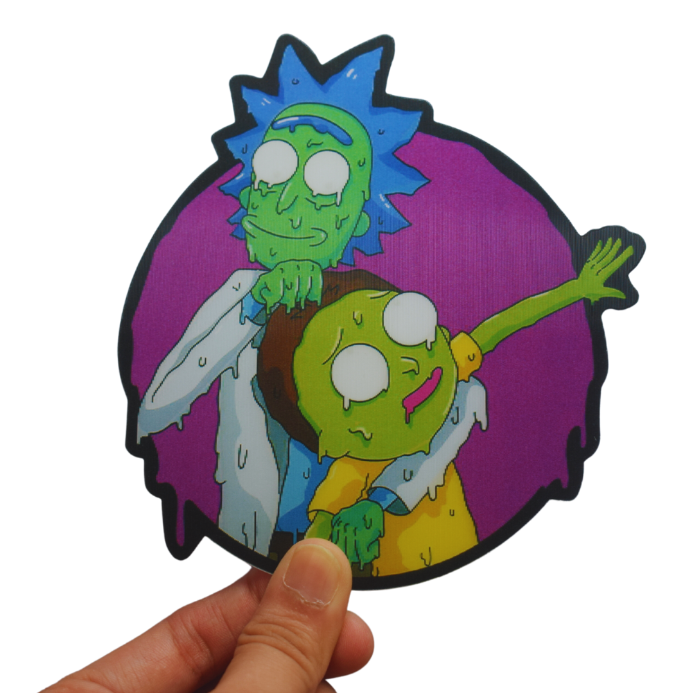 Rick and Morty 3D Sticker