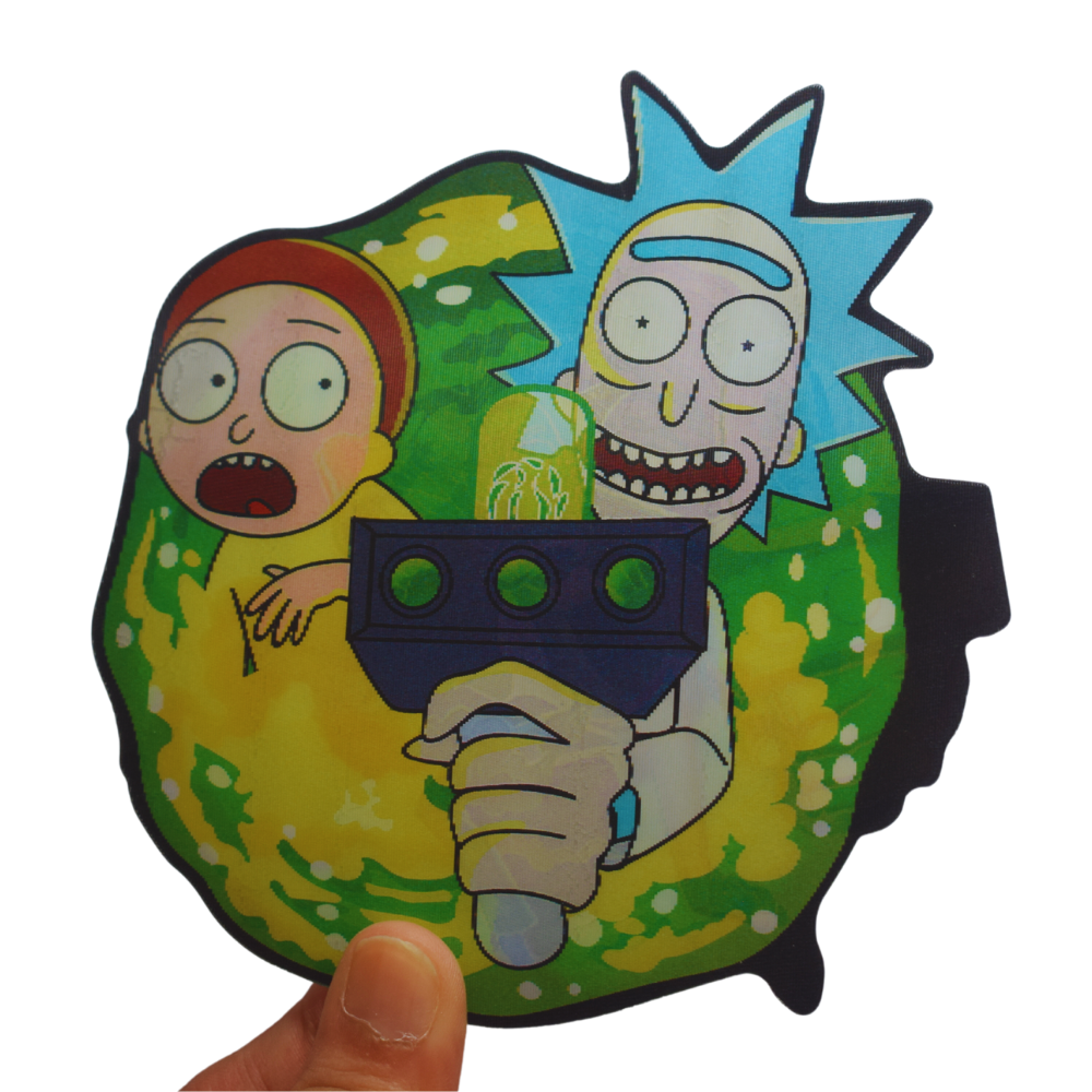 Rick and Morty 3D Sticker
