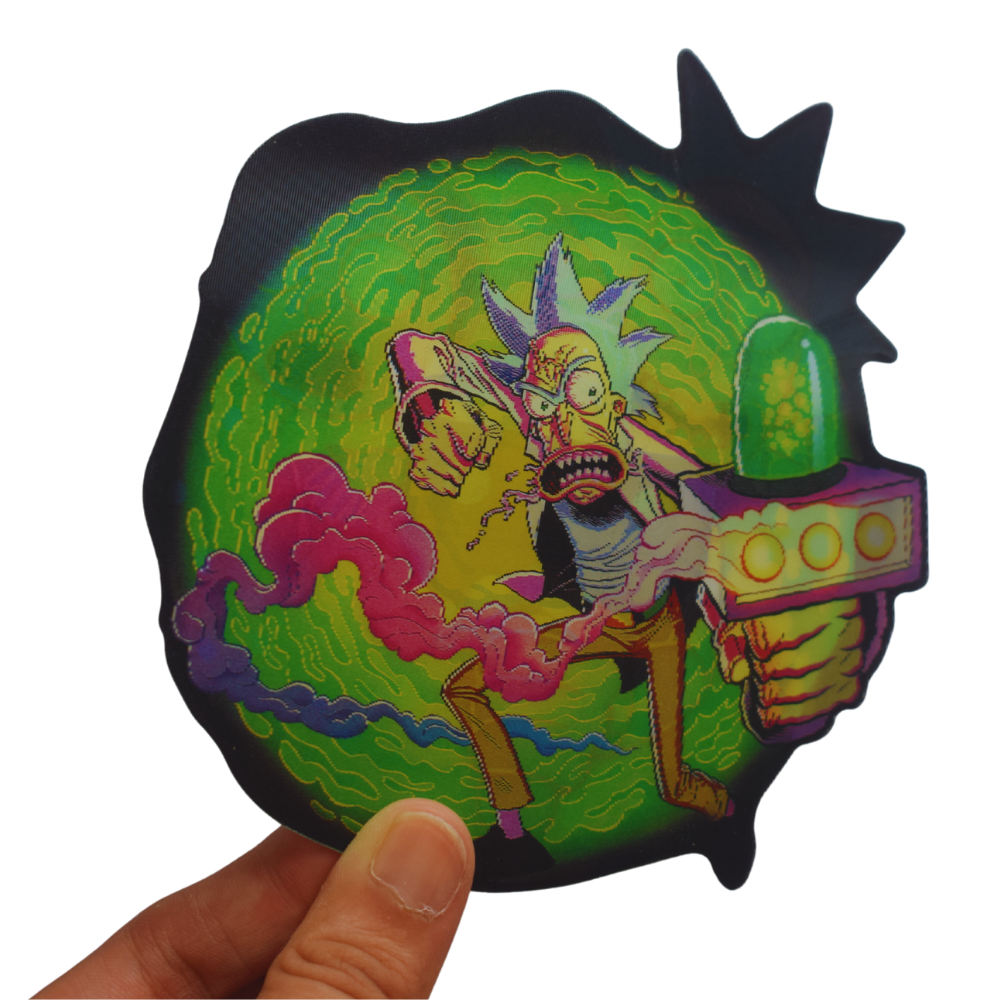 Rick and Morty 3D Sticker