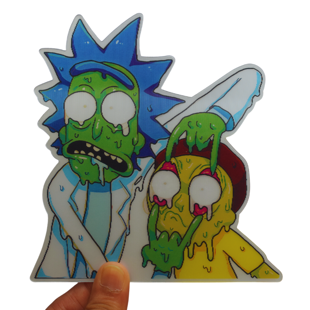 Rick and Morty 3D Sticker