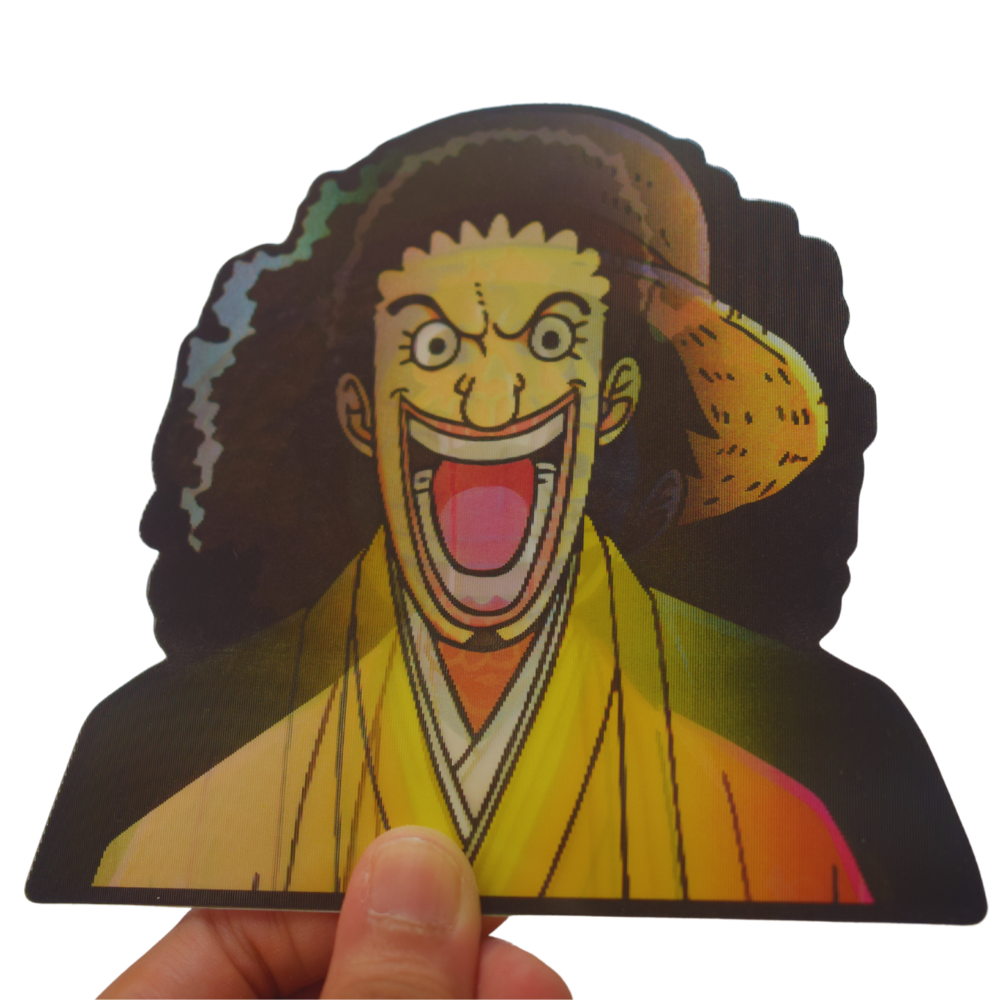 One Piece Luffy, Usopp, Brook 3D Sticker