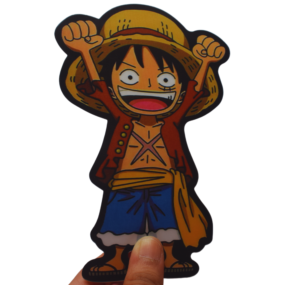 One Piece Luffy Kid Happy Full Body 3D Sticker