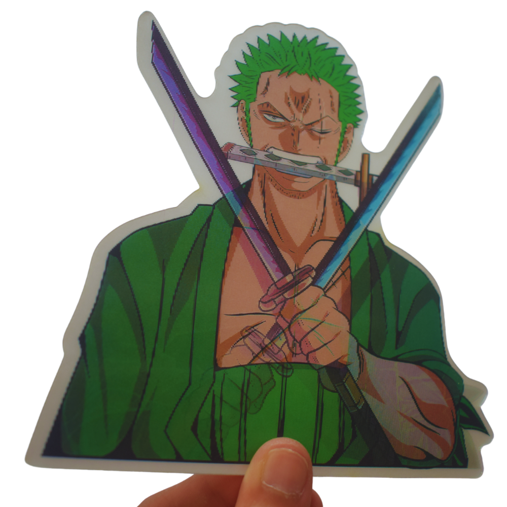 One Piece Zoro 3D Sticker