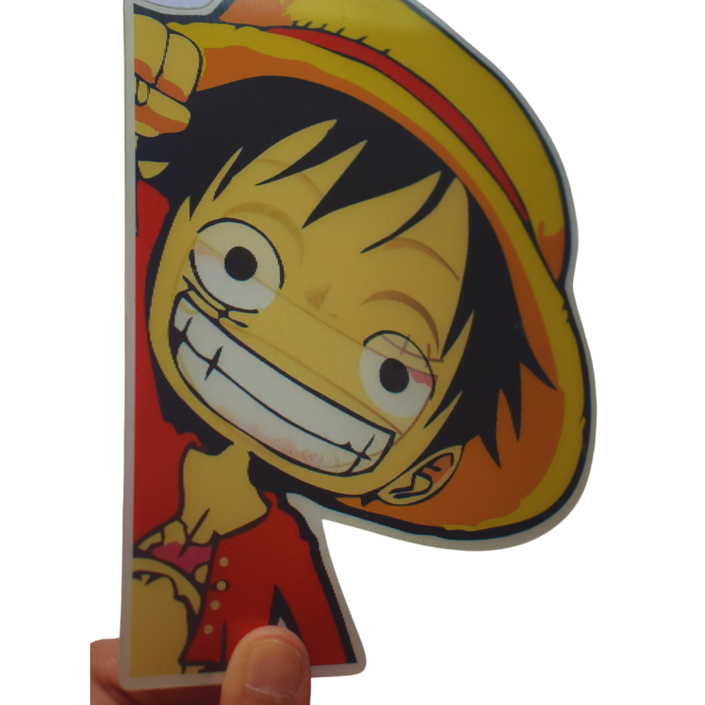 One Piece Lufy Smiling Side 3D Sticker