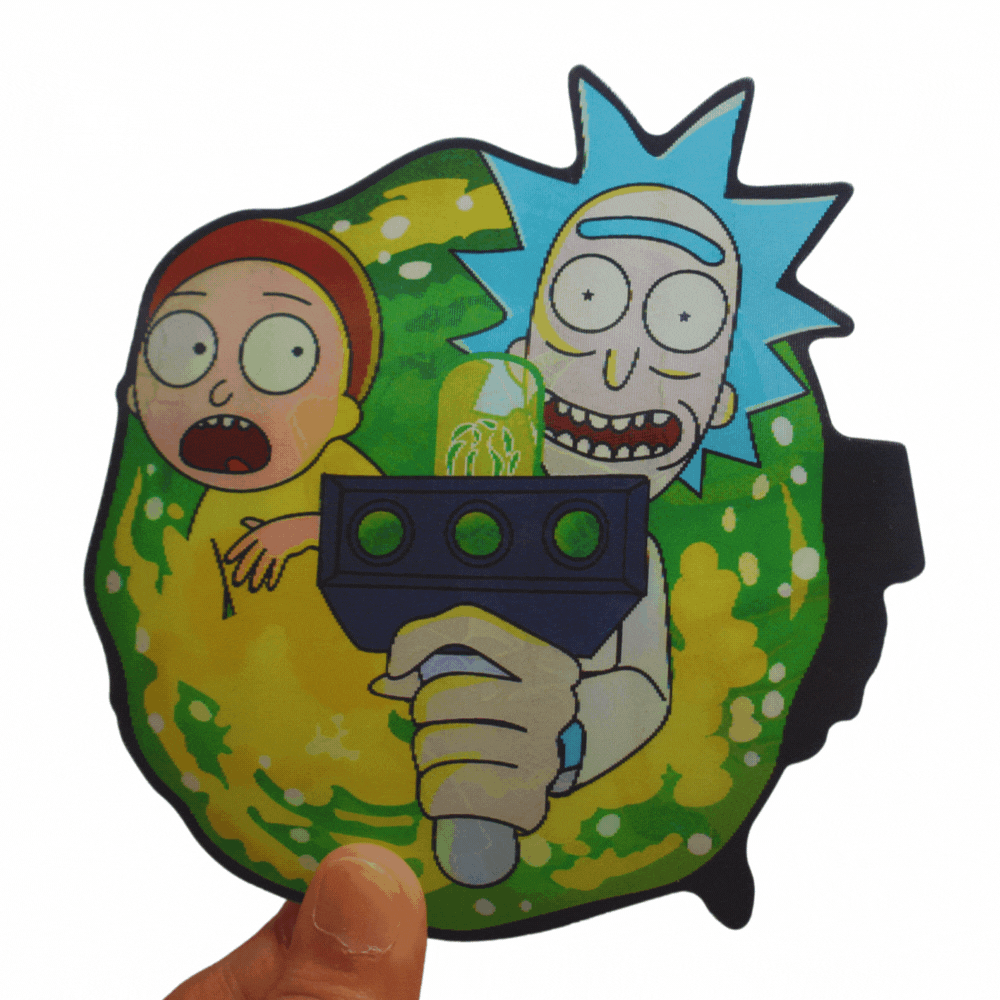 Rick and Morty 3D Sticker