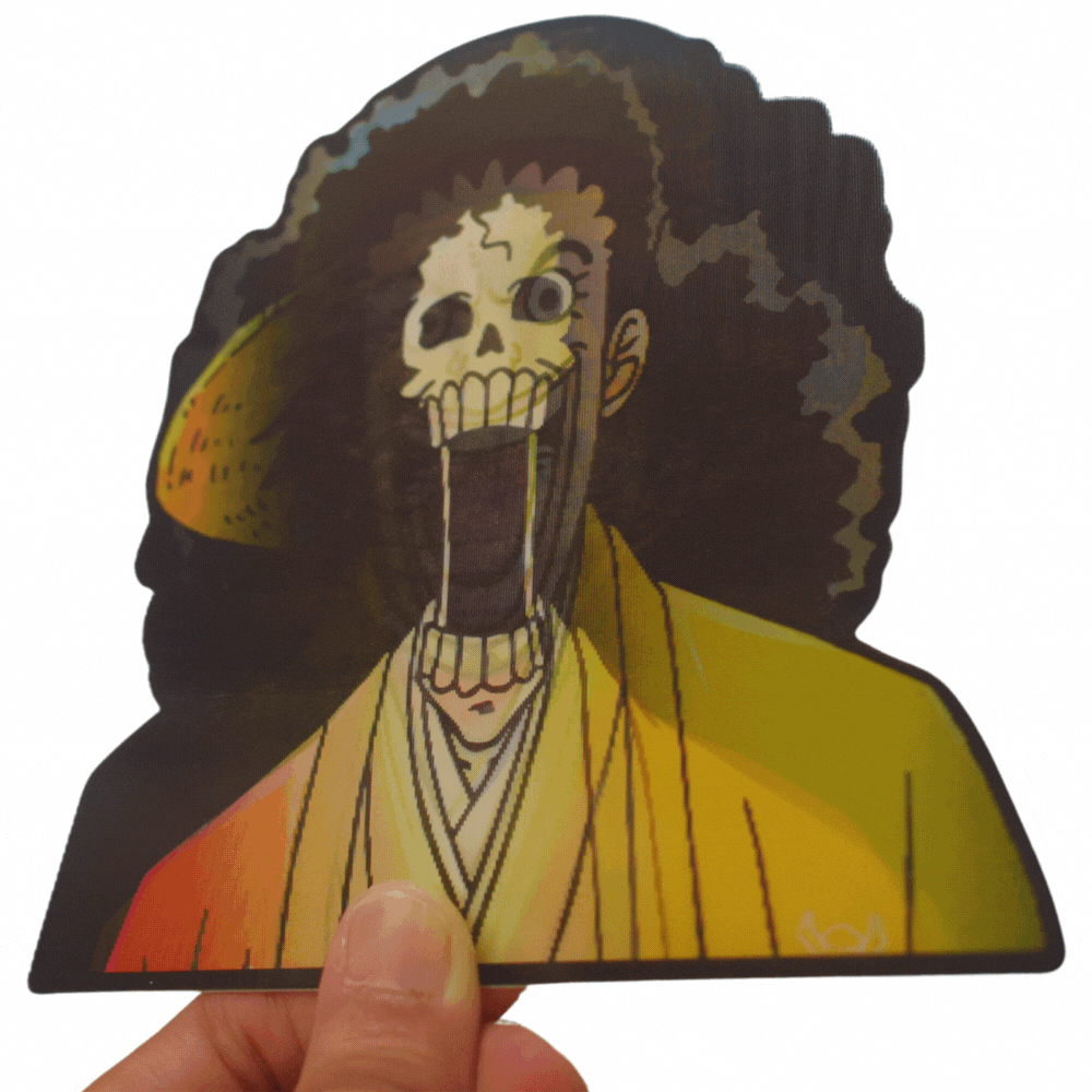 One Piece Luffy, Usopp, Brook 3D Sticker