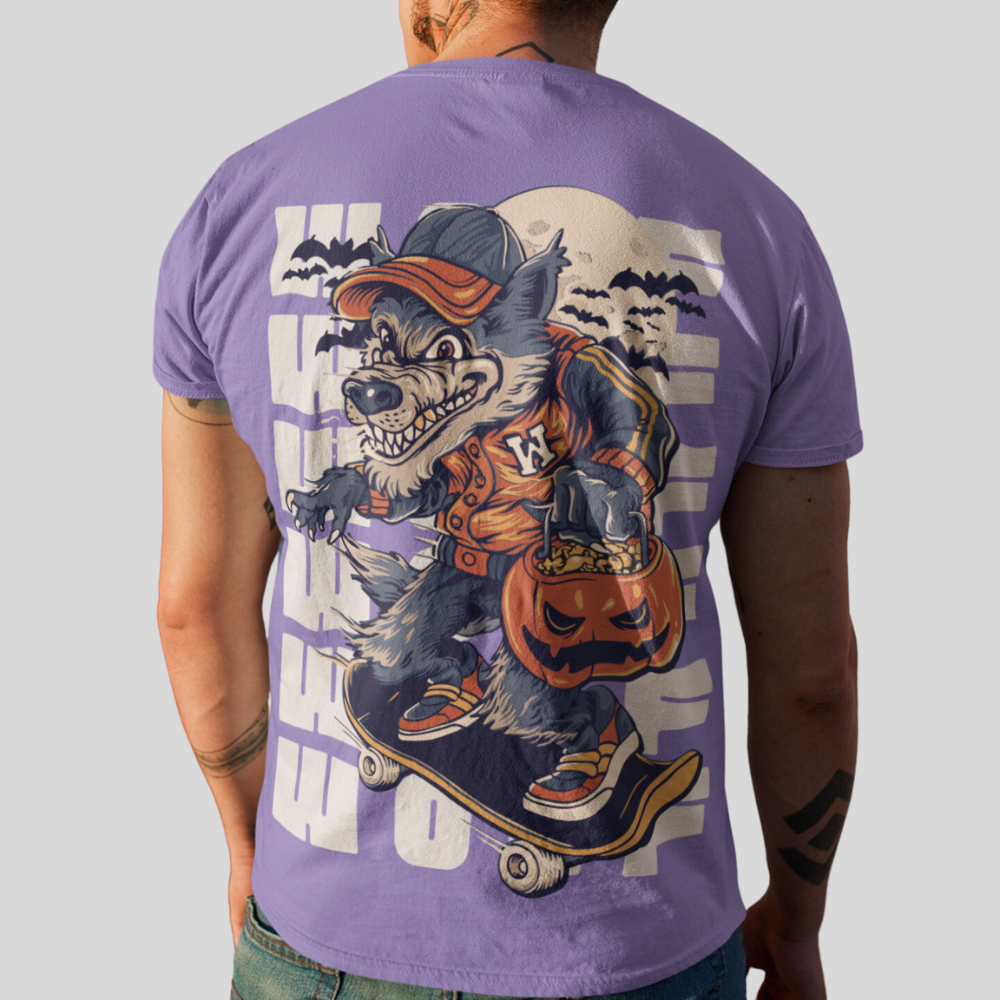 Skater Wolf Unisex T-shirt