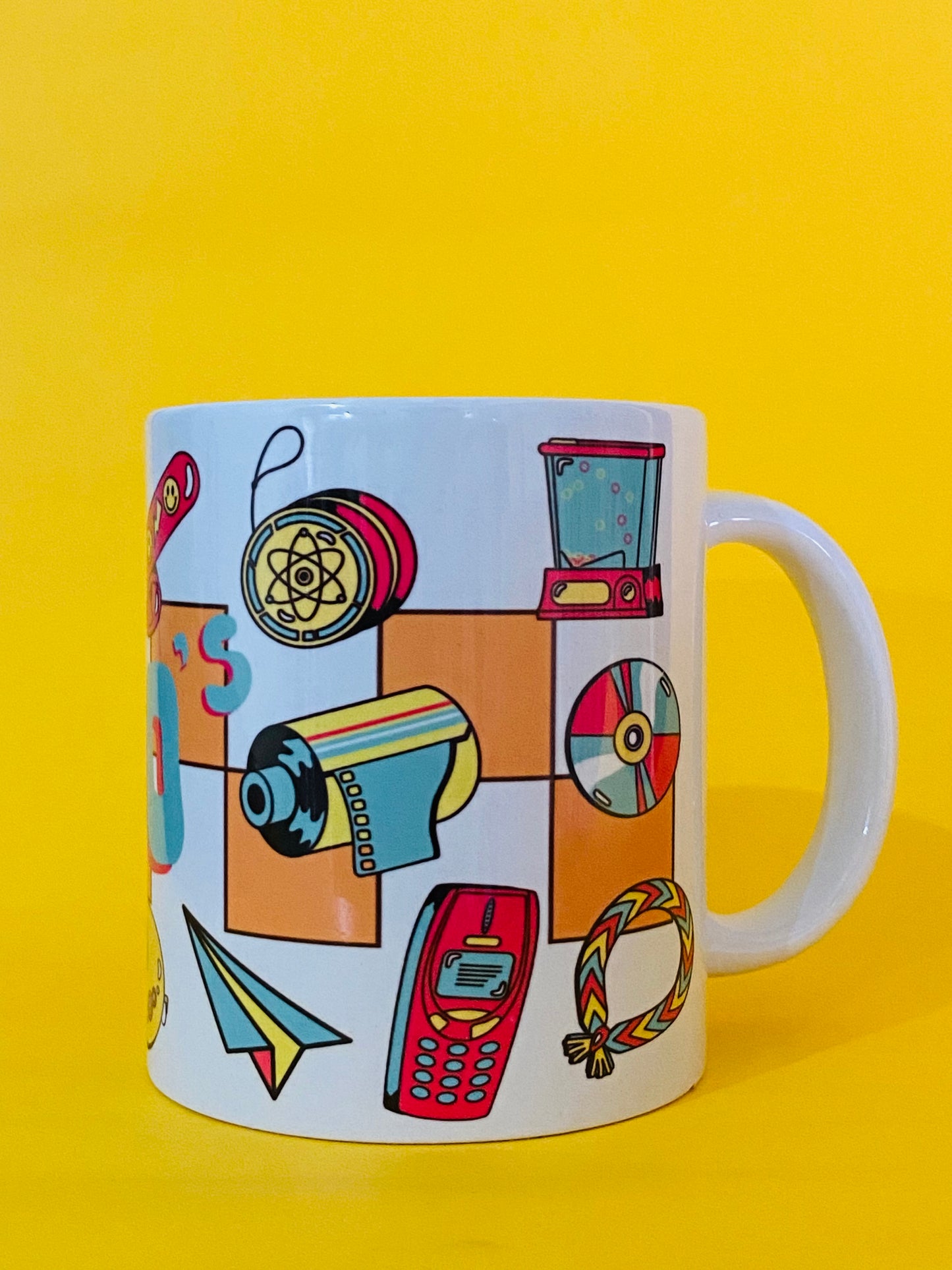 Printed Coffee/Milk Mugs, 325ml - 90’s Kid Coffee Mug