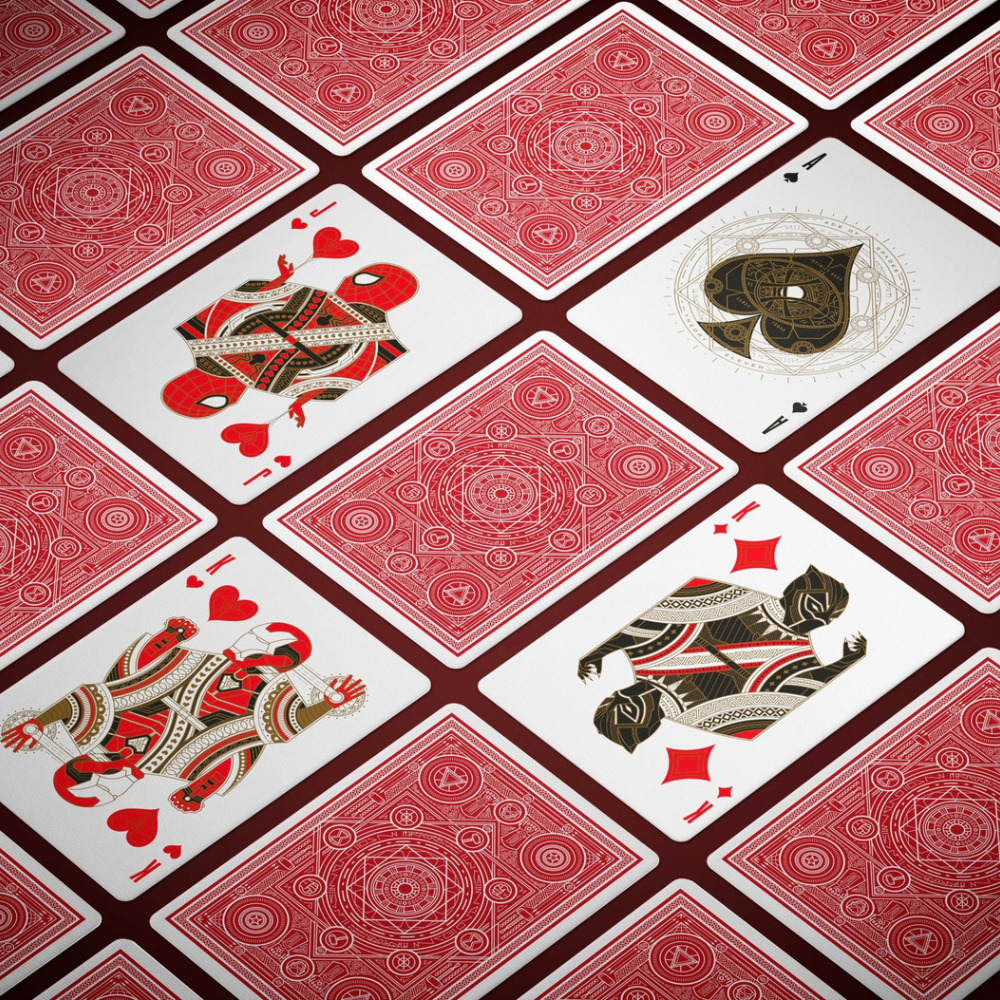 Avengers Red Edition Playing Cards