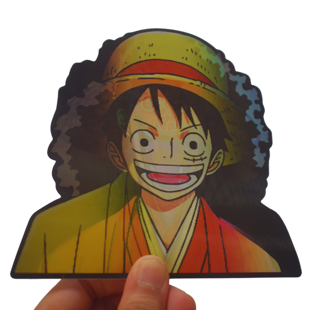 One Piece Luffy, Usopp, Brook 3D Sticker