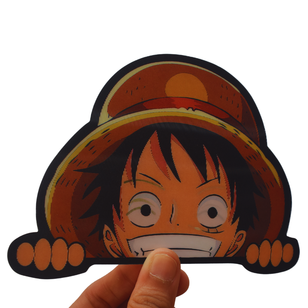 One Piece Luffy Happy Face 3D Sticker