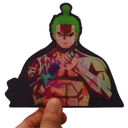 One Piece Zoro Blood Victory 3D Sticker