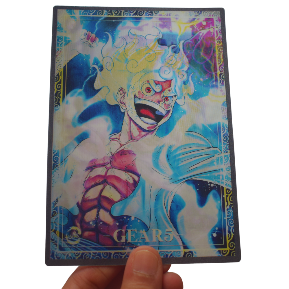 One Piece Luffy Gears Card Style 3D Sticker