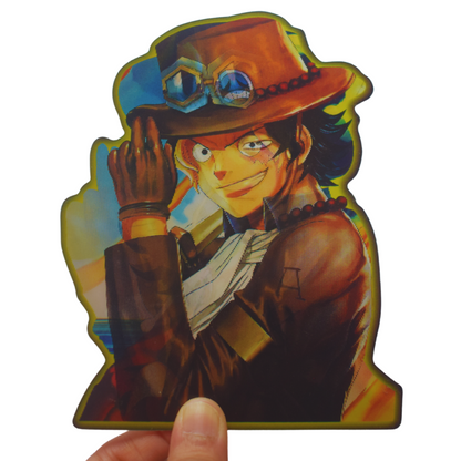 One Piece Portgas D. Ace 3D Sticker