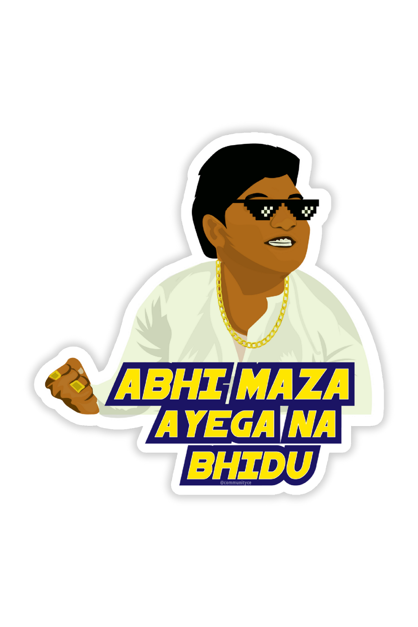 Abhi Maza Aayega - Phir Hera Pheri Stickers | Meme Stickers