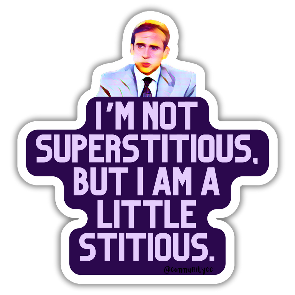 Superstitious The Office Stickers Collectors Edition