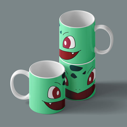 Printed Coffee/Milk Mugs, 325ml - Pokémon Bulbasaur Anime Coffee Mug
