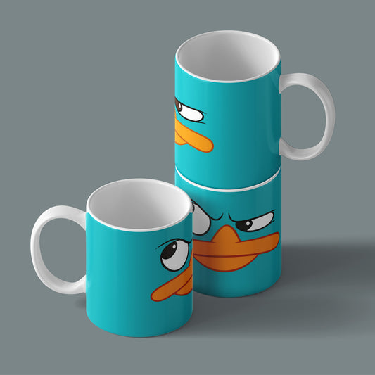 Printed Coffee/Milk Mugs, 325ml - Phineas and Ferb Perry the Platypus Coffee Mug
