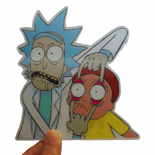 Rick and Morty 3D Sticker