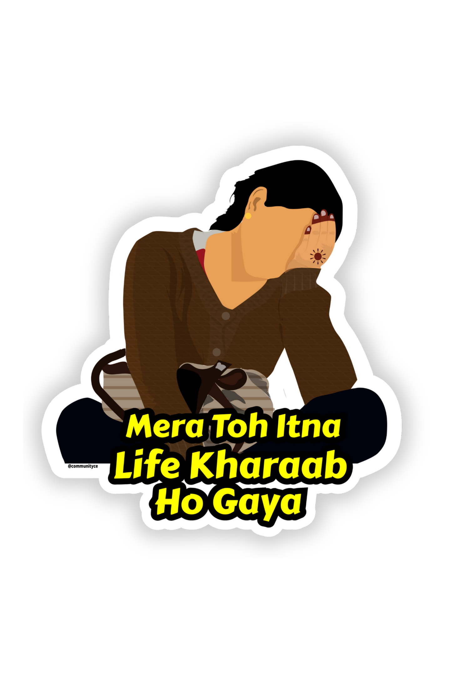 Mera Toh Life - Queen Meme Sticker