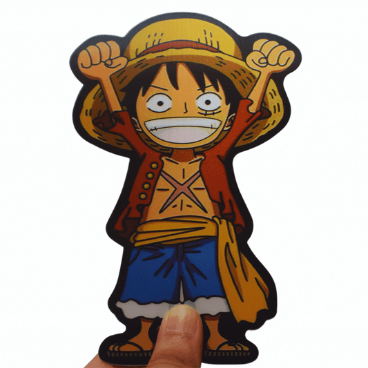One Piece Luffy Kid Happy Full Body 3D Sticker