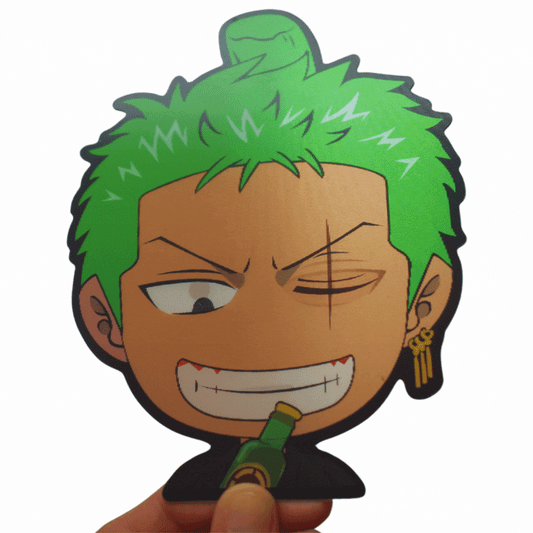 One Piece Zoro Chibi Style 3D Sticker
