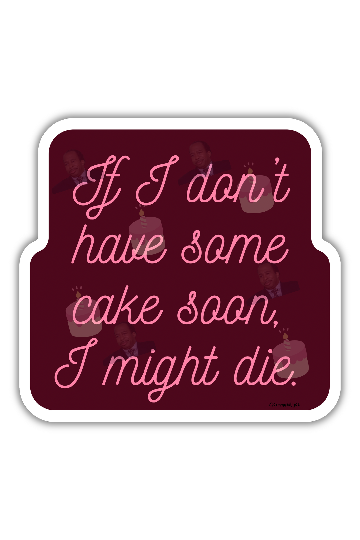 Cake - The Office Stickers | TV and Movies Stickers