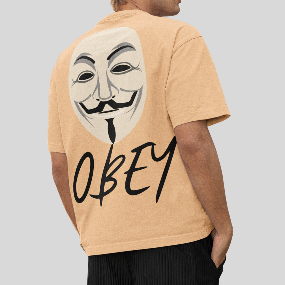 Obey Anonymous Oversize Back Print T-shirt