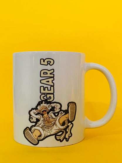 Printed Coffee/Milk Mugs, 325ml - One Piece Gear 5 Joy Boy Anime Coffee Mug