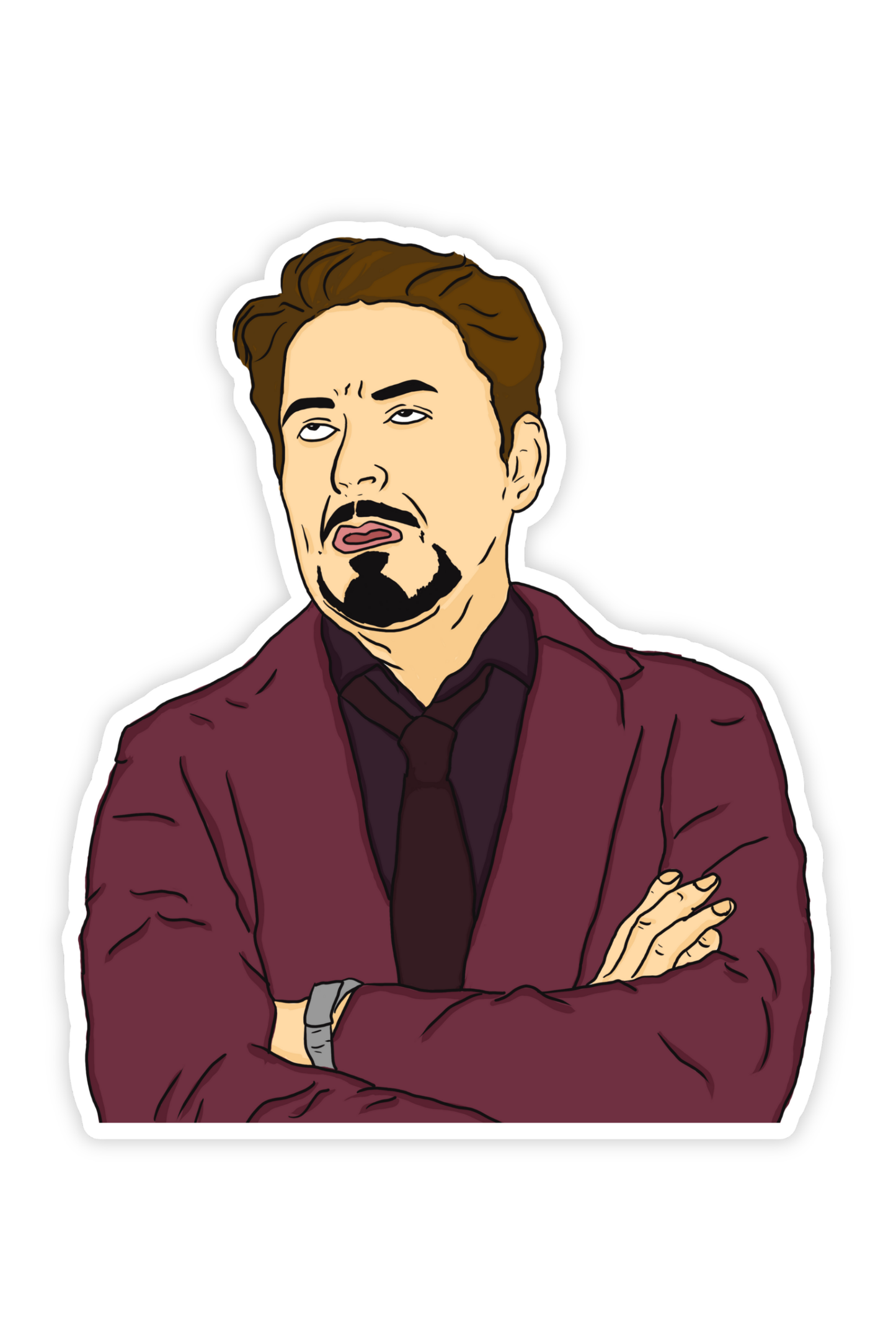 Robert Downey Jr. Eye Rolling | Meme Stickers