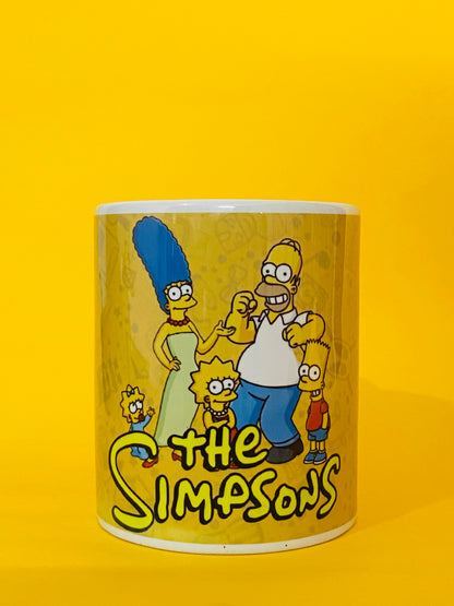 Printed Coffee/Milk Mugs, 325ml - The Simpsons Family Coffee Mug