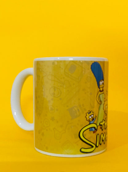 Printed Coffee/Milk Mugs, 325ml - The Simpsons Family Coffee Mug