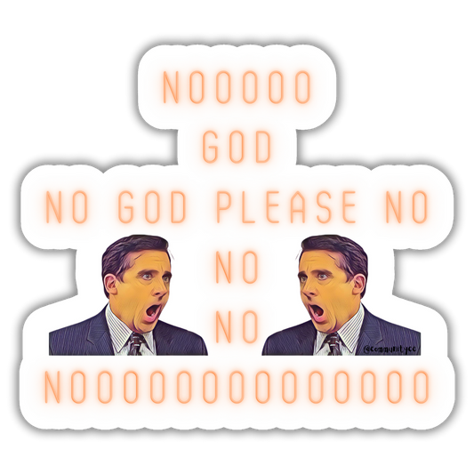 No God - The Office Sticker