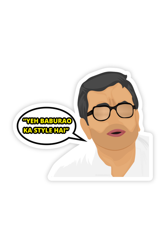 Baburao Ka Style Hai - Hera Pheri Stickers | Meme Stickers