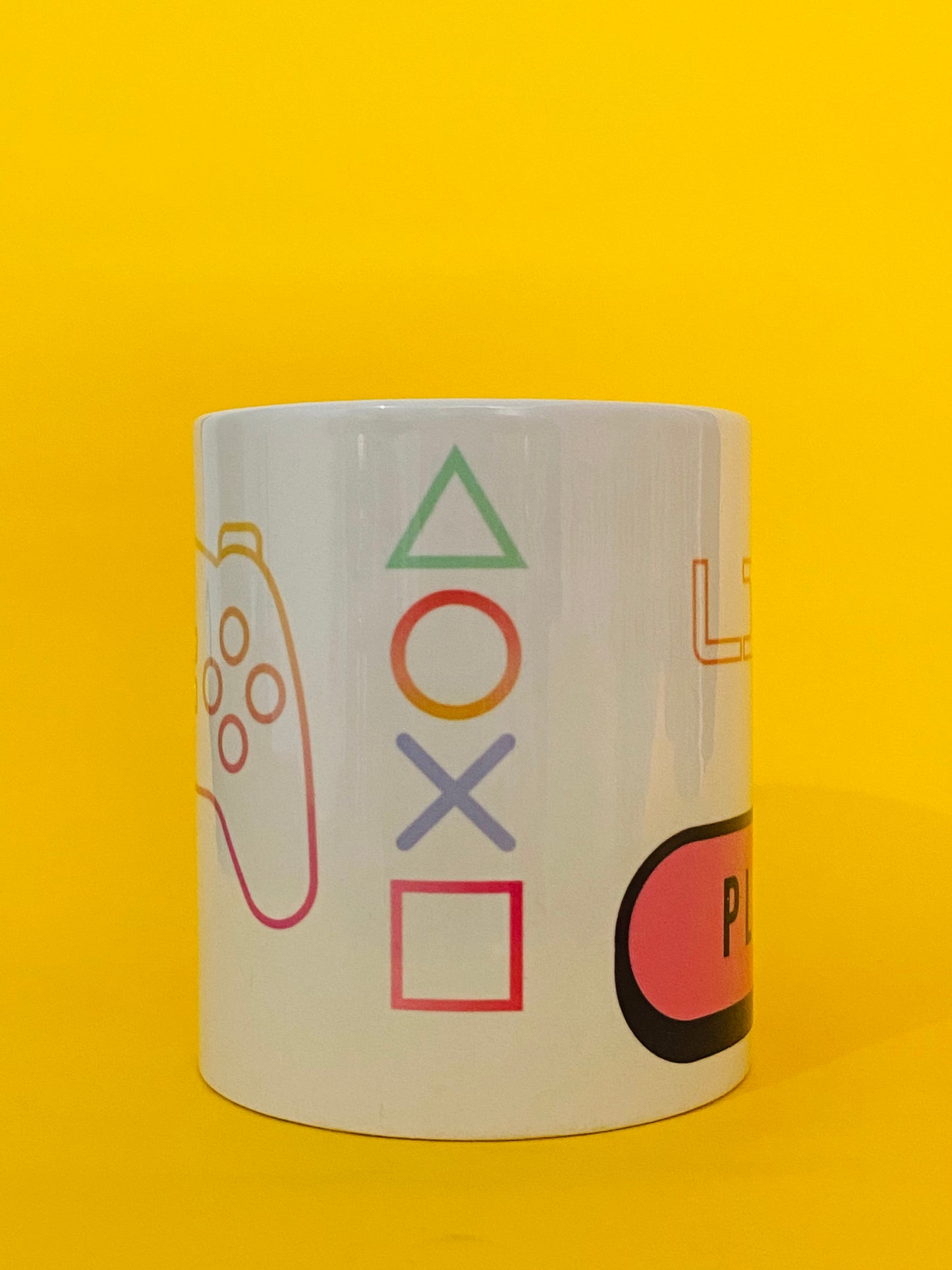 Printed Coffee/Milk Mugs, 325ml - Live to Play Gaming Coffee Mug