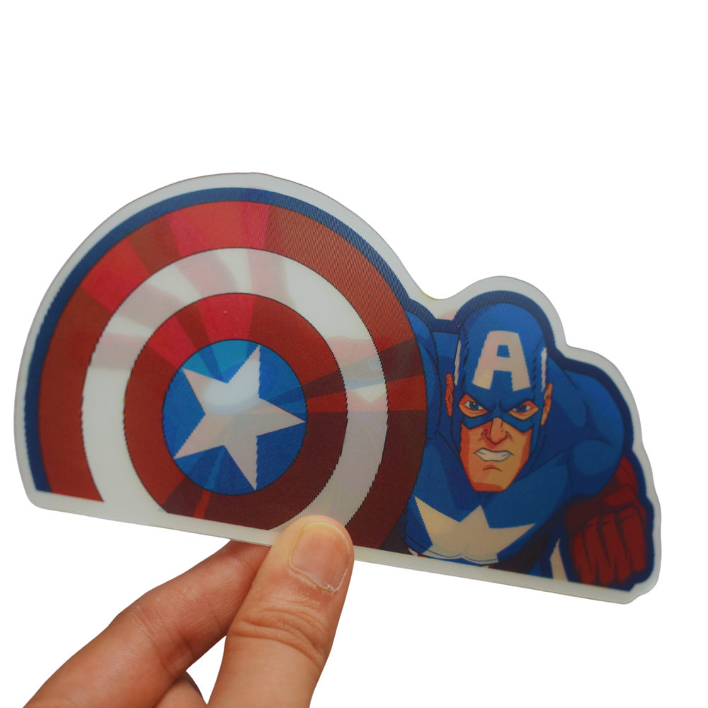 Captain America Iron Man - Marvel 3D Sticker