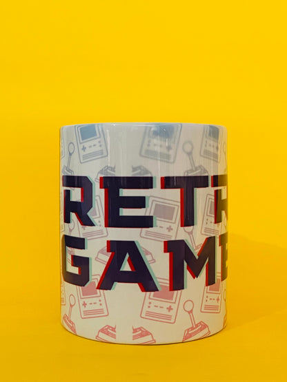 Printed Coffee/Milk Mugs, 325ml - Retro Gamer Gaming Coffee Mug