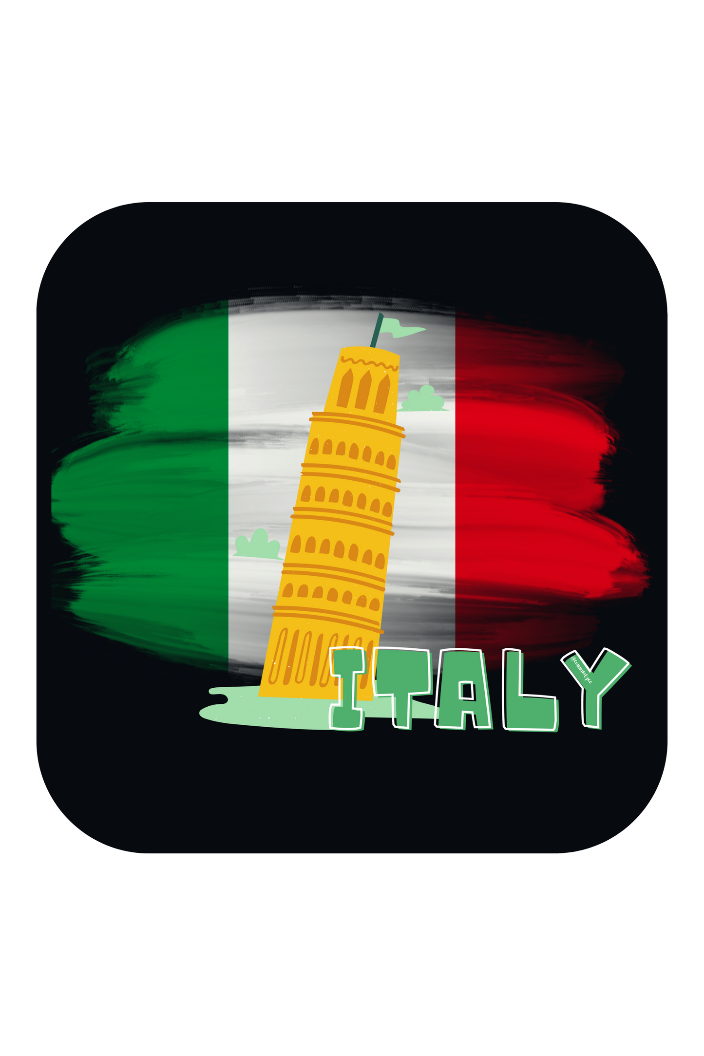 Italy Leaning Tower of Pisa - Travel Sticker