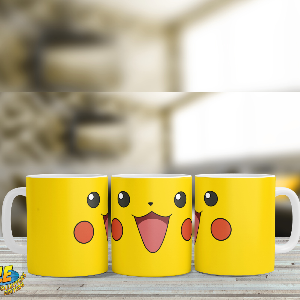 Printed Coffee/Milk Mugs, 325ml - Pokemon Pikachu Anime Coffee Mug