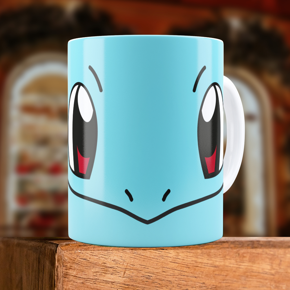 Printed Coffee/Milk Mugs, 325ml - Pokémon Squirtle Anime Coffee Mug