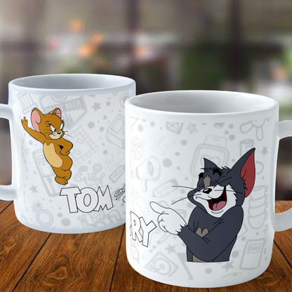 Printed Coffee/Milk Mugs, 325ml - Tom and Jerry Coffee Mug