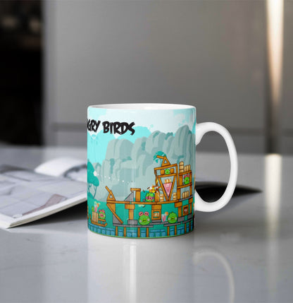 Printed Coffee/Milk Mugs, 325ml - Angry Birds Gaming Coffee Mug