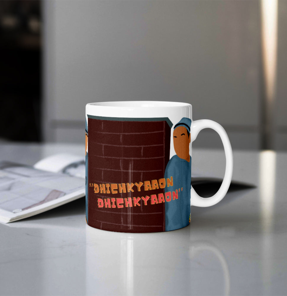 Printed Coffee/Milk Mugs, 325ml - Bollywood Sholay Coffee Mug