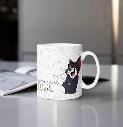 Printed Coffee/Milk Mugs, 325ml - Tom and Jerry Coffee Mug