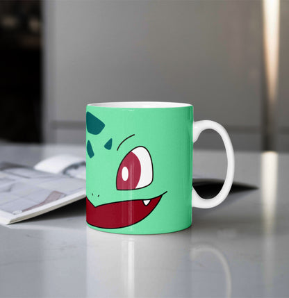 Printed Coffee/Milk Mugs, 325ml - Pokémon Bulbasaur Anime Coffee Mug