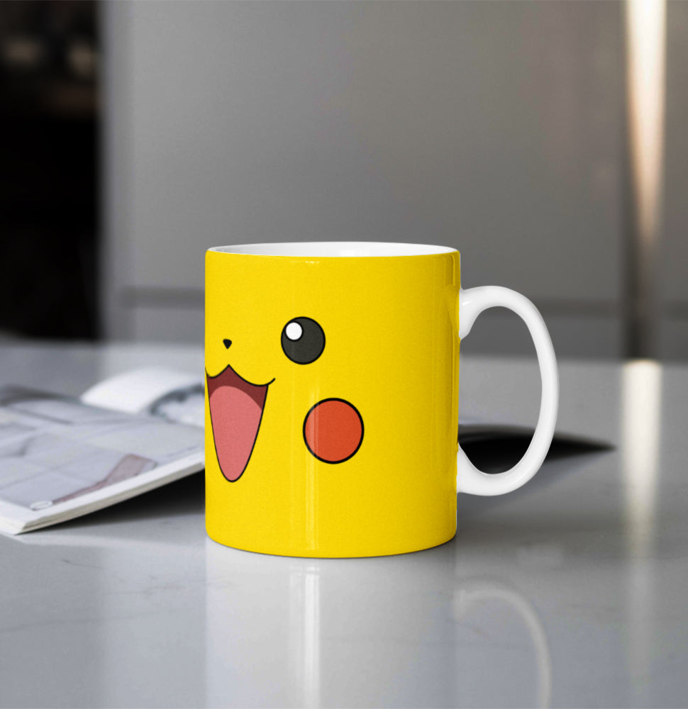 Printed Coffee/Milk Mugs, 325ml - Pokemon Pikachu Anime Coffee Mug