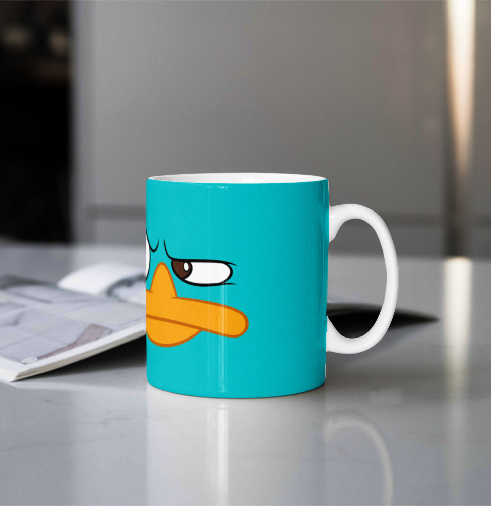 Printed Coffee/Milk Mugs, 325ml - Phineas and Ferb Perry the Platypus Coffee Mug